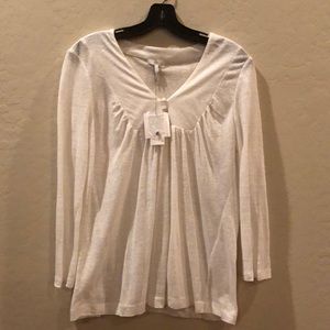 Joie white long sleeve tee